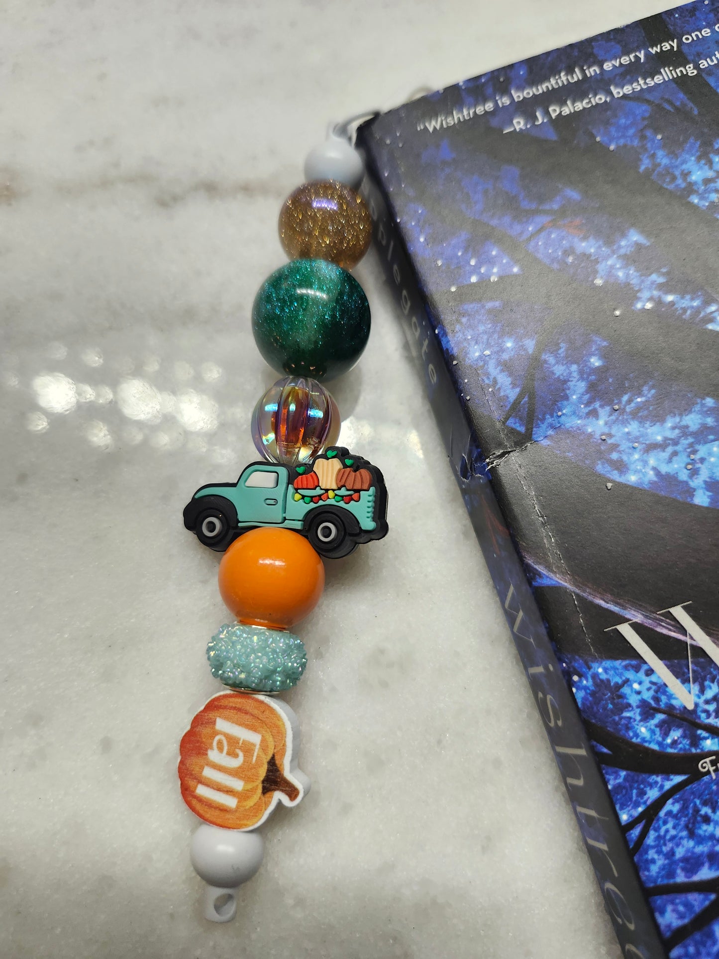 Autumn- Pumpkin Patch๐๐ - Bookmark feat. Fall Pumpkin and Teal Pumpkin Truck
