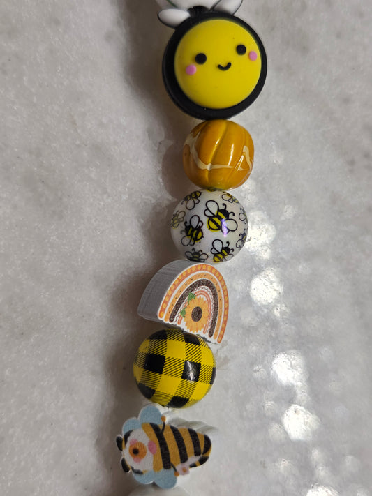 Bee-utiful Bee π Key Chain/Purse Charm