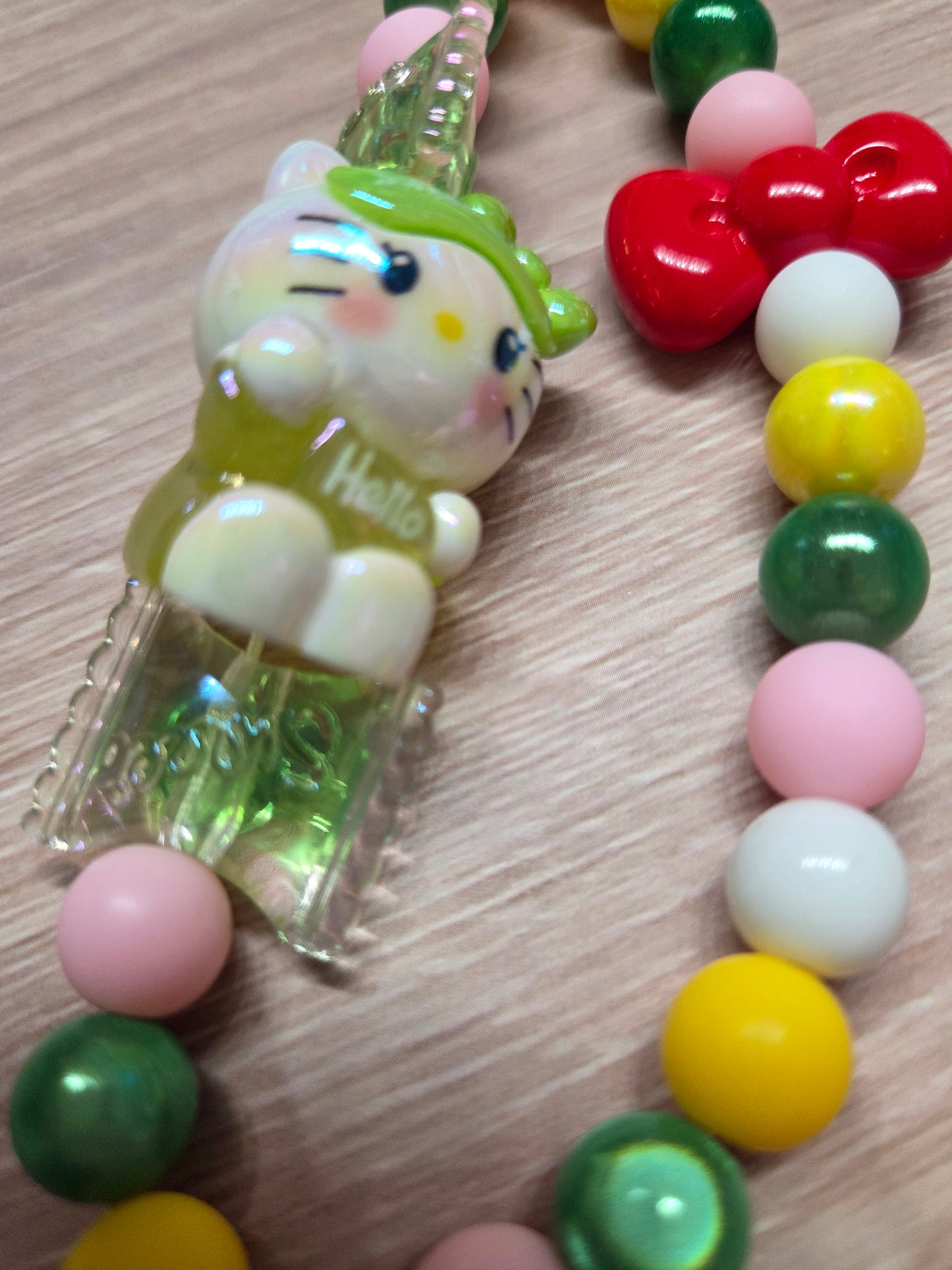 Sleepy HK with her candy and feat. her famous red bow.