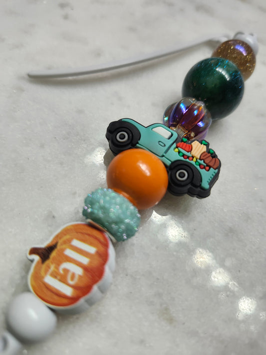 Autumn- Pumpkin Patchππ - Bookmark feat. Fall Pumpkin and Teal Pumpkin Truck