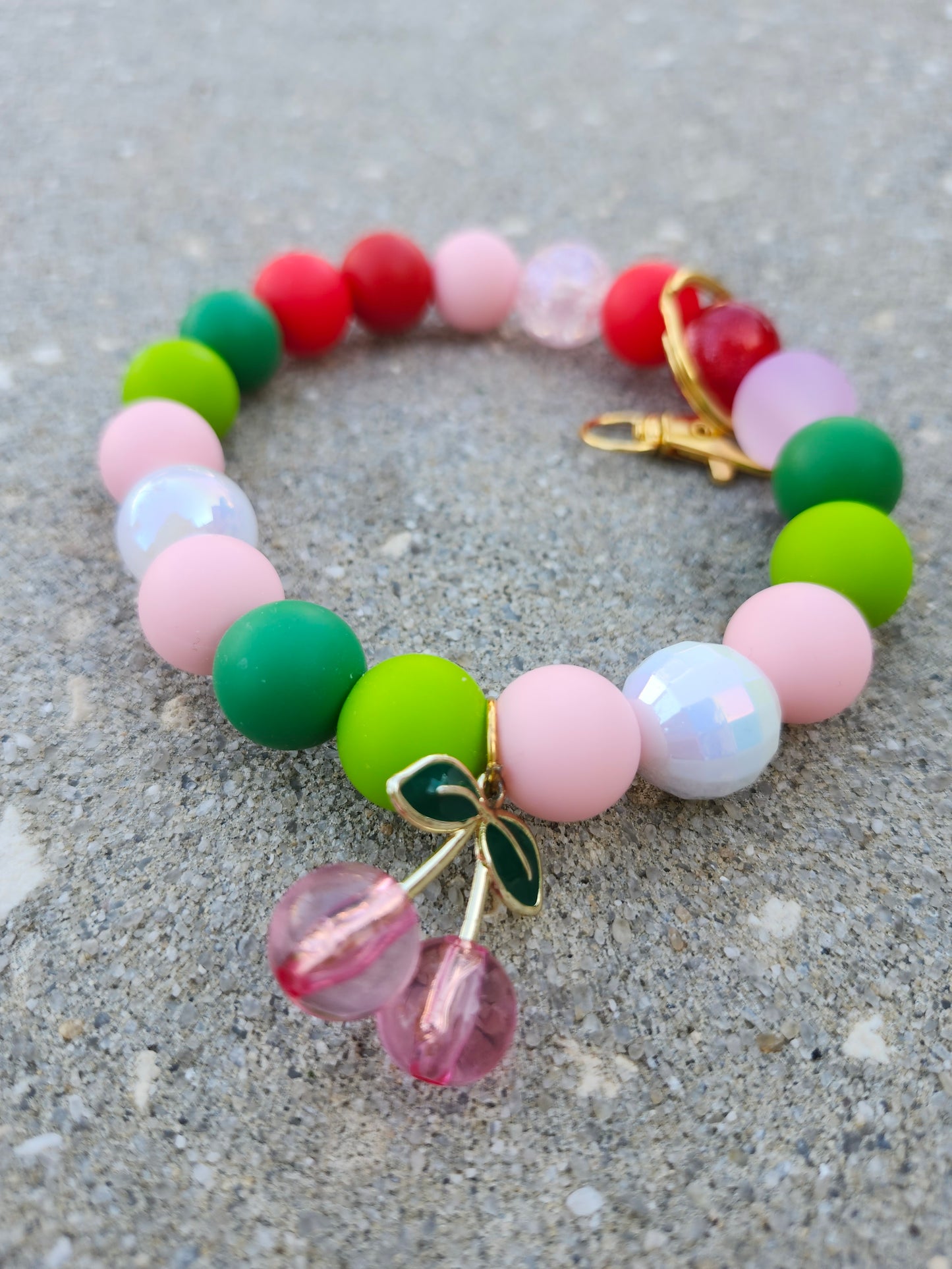 Cherry pop 🍒 Wristlet - Pink