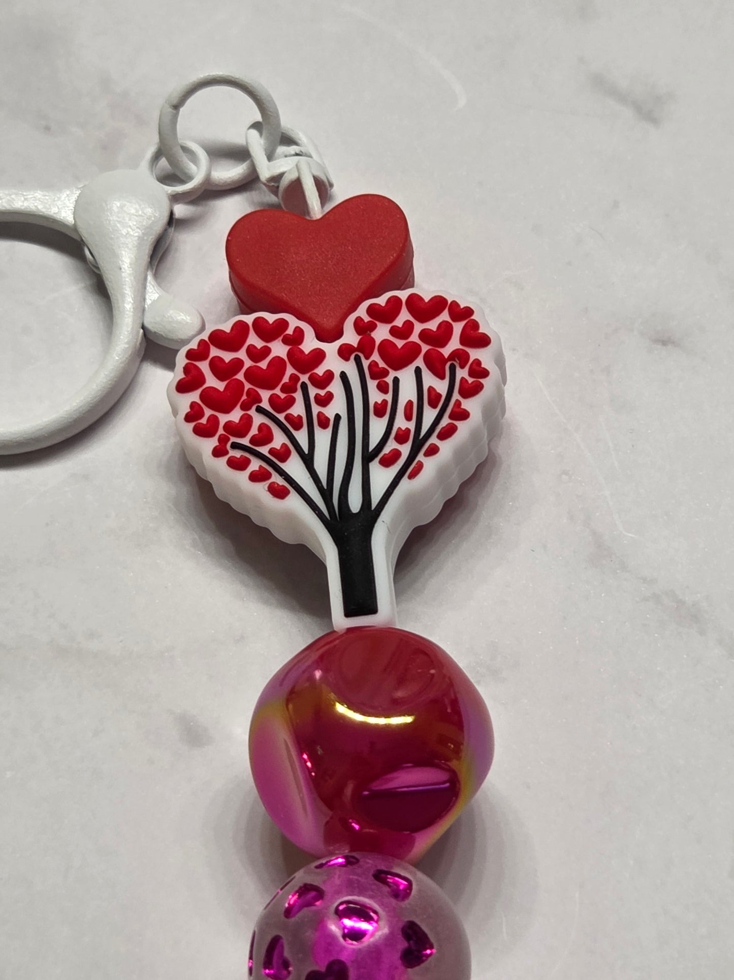 Valentine's Day - Valentine's Day Heart Tree keychain/Purse charm