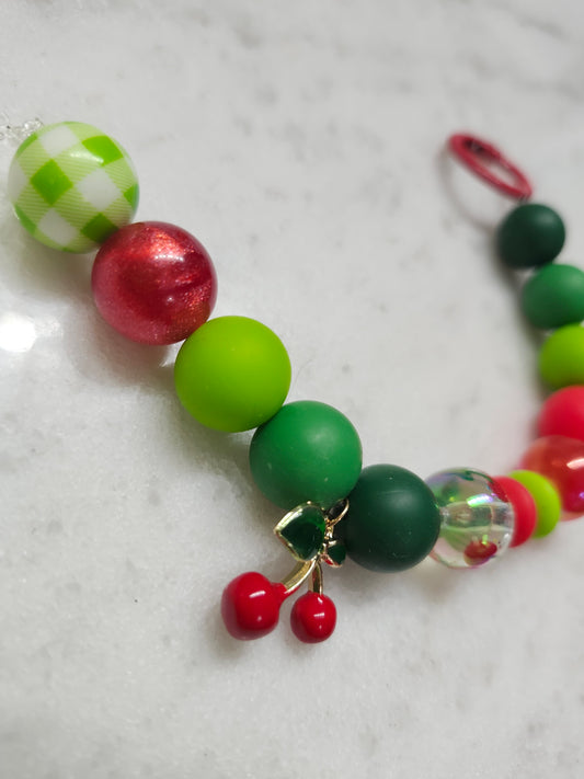 Cherry Pop π Key Chain/Purse Charm