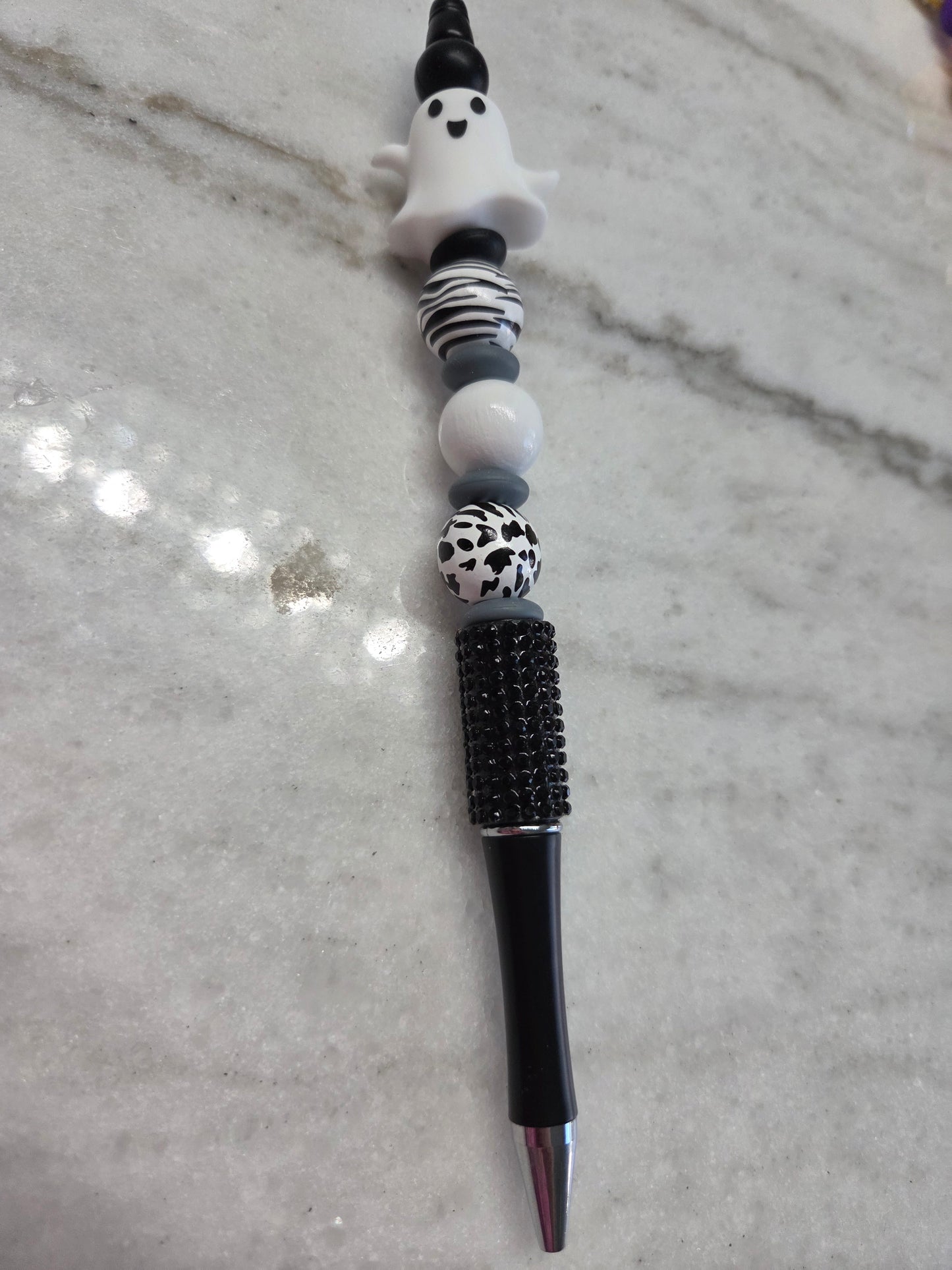 Halloween - Black & White Ghost Ballpoint Pen