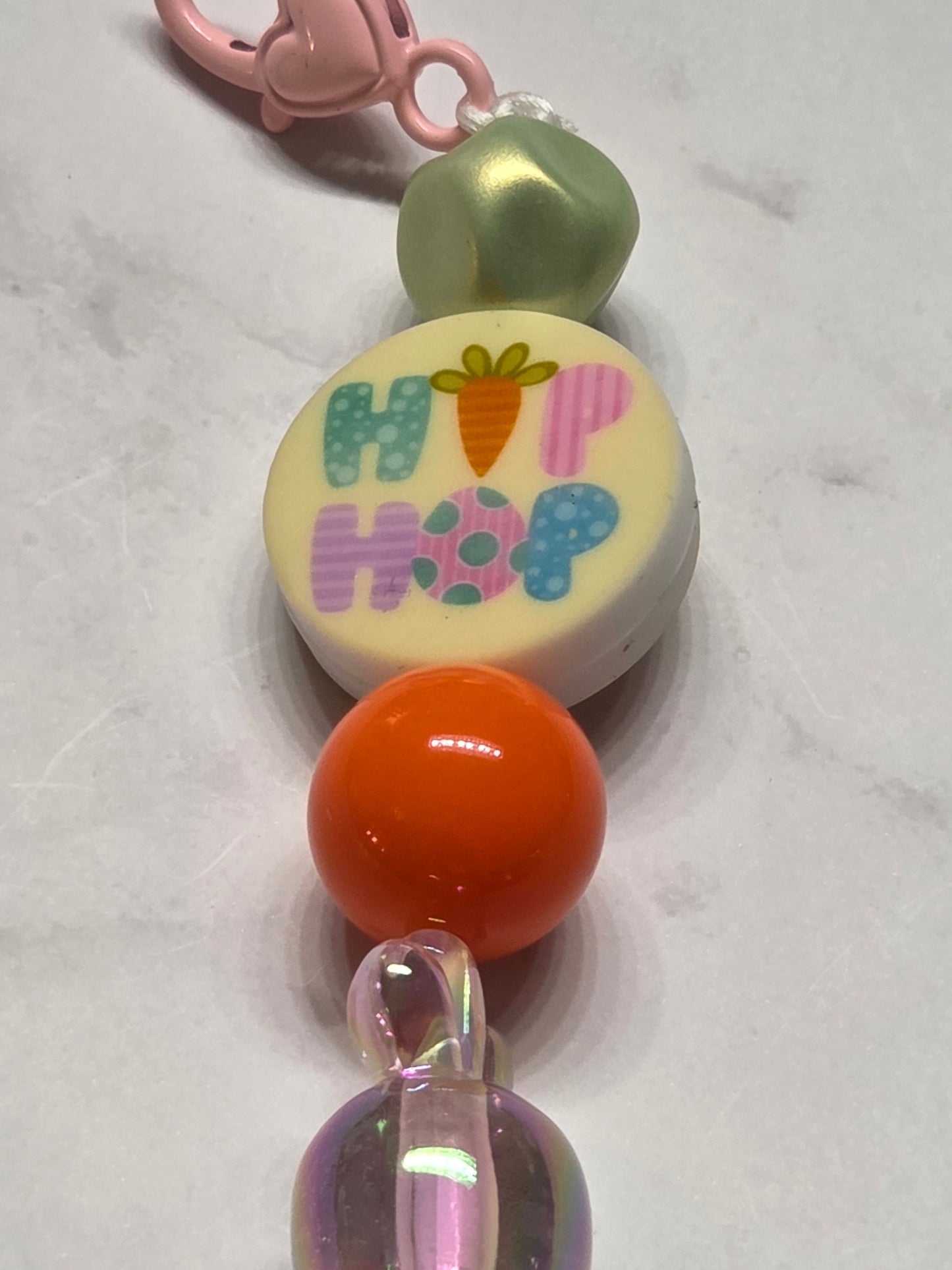 Easter - Easter keychain/Purse charm feat. "Hip Hop" on main Focal