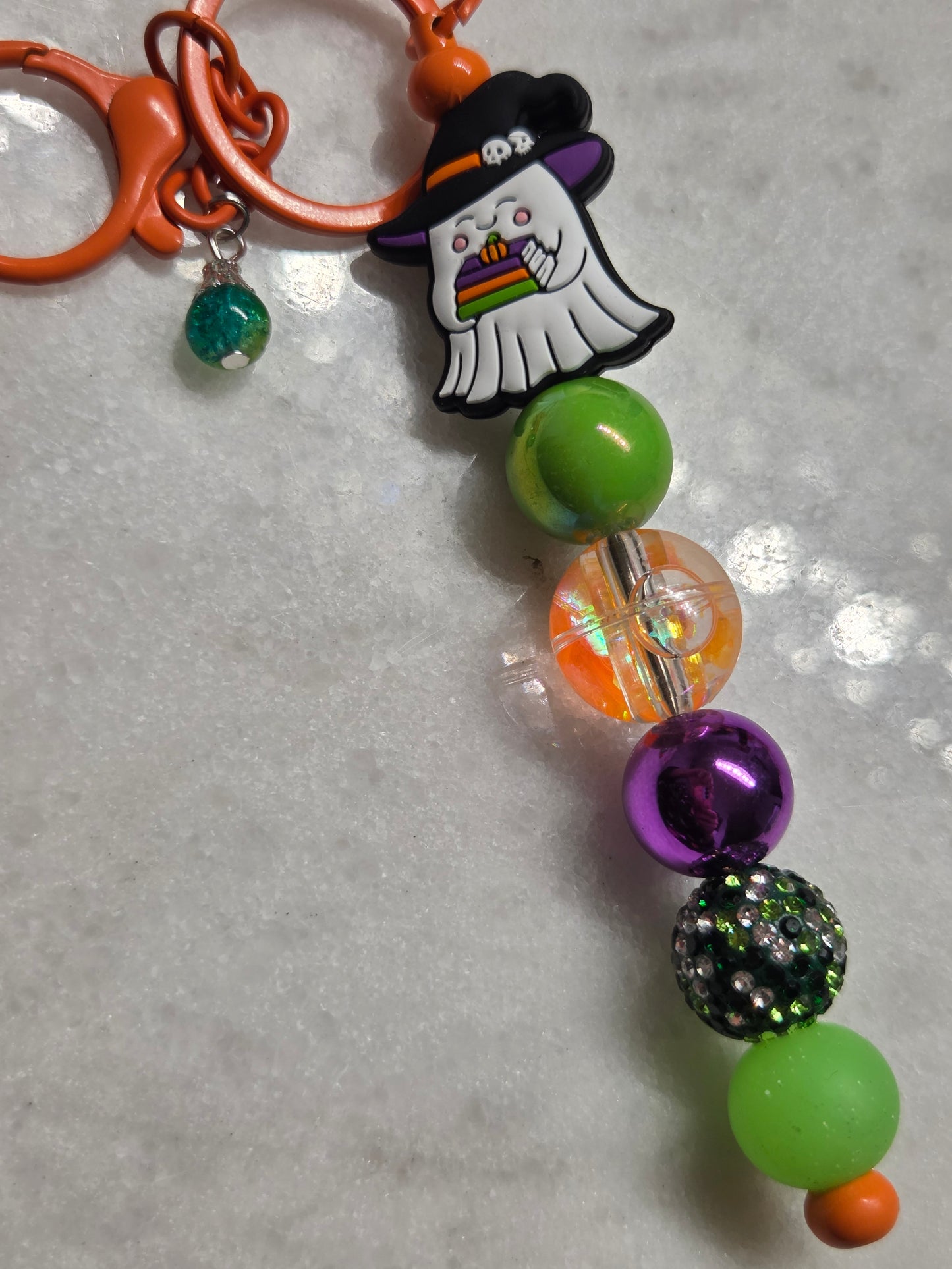 Halloween - Just a Ghost & His Books - Key Chain