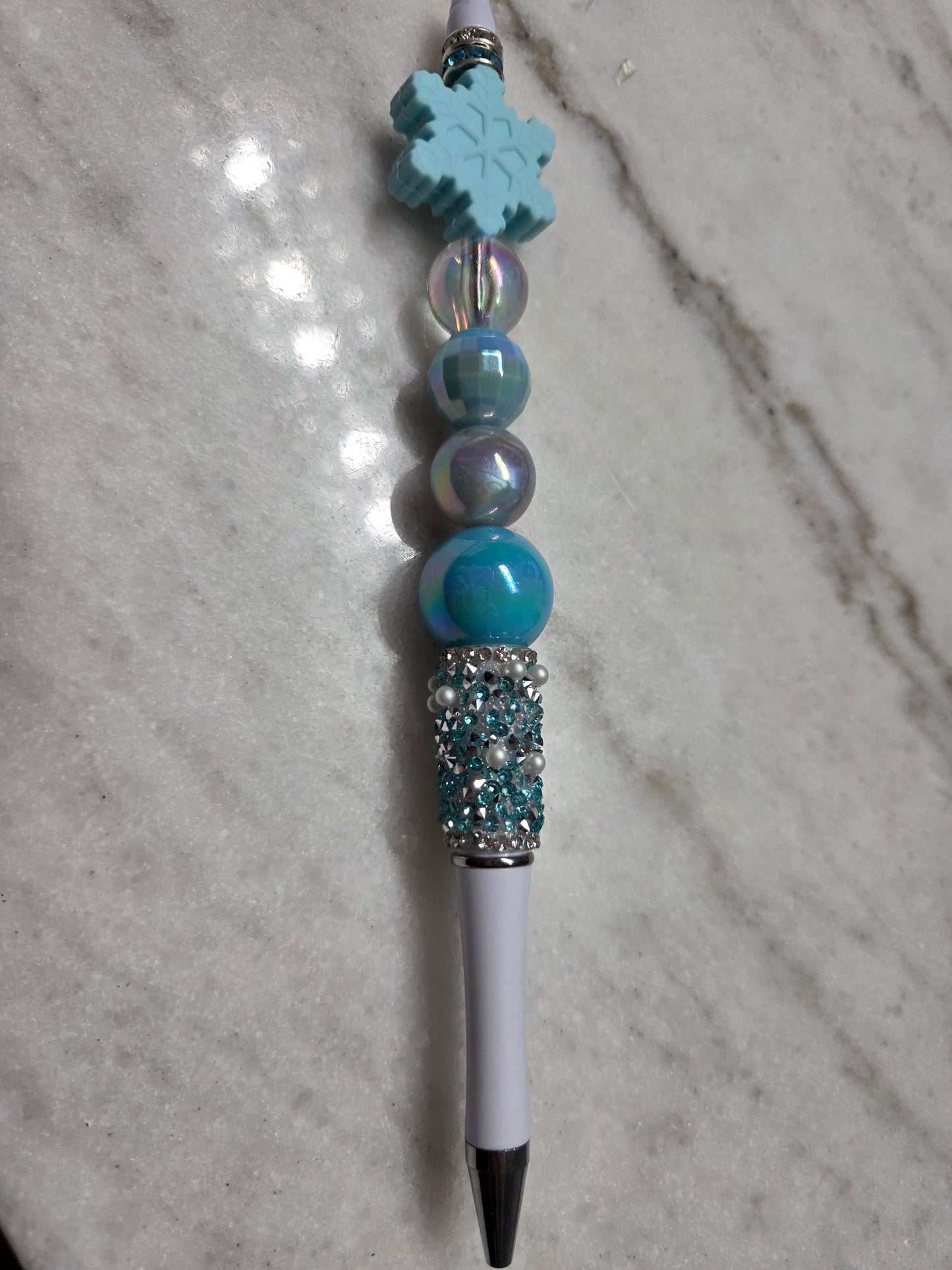 Christmas - Aqua Snowflake ❄️ - Ballpoint Pen