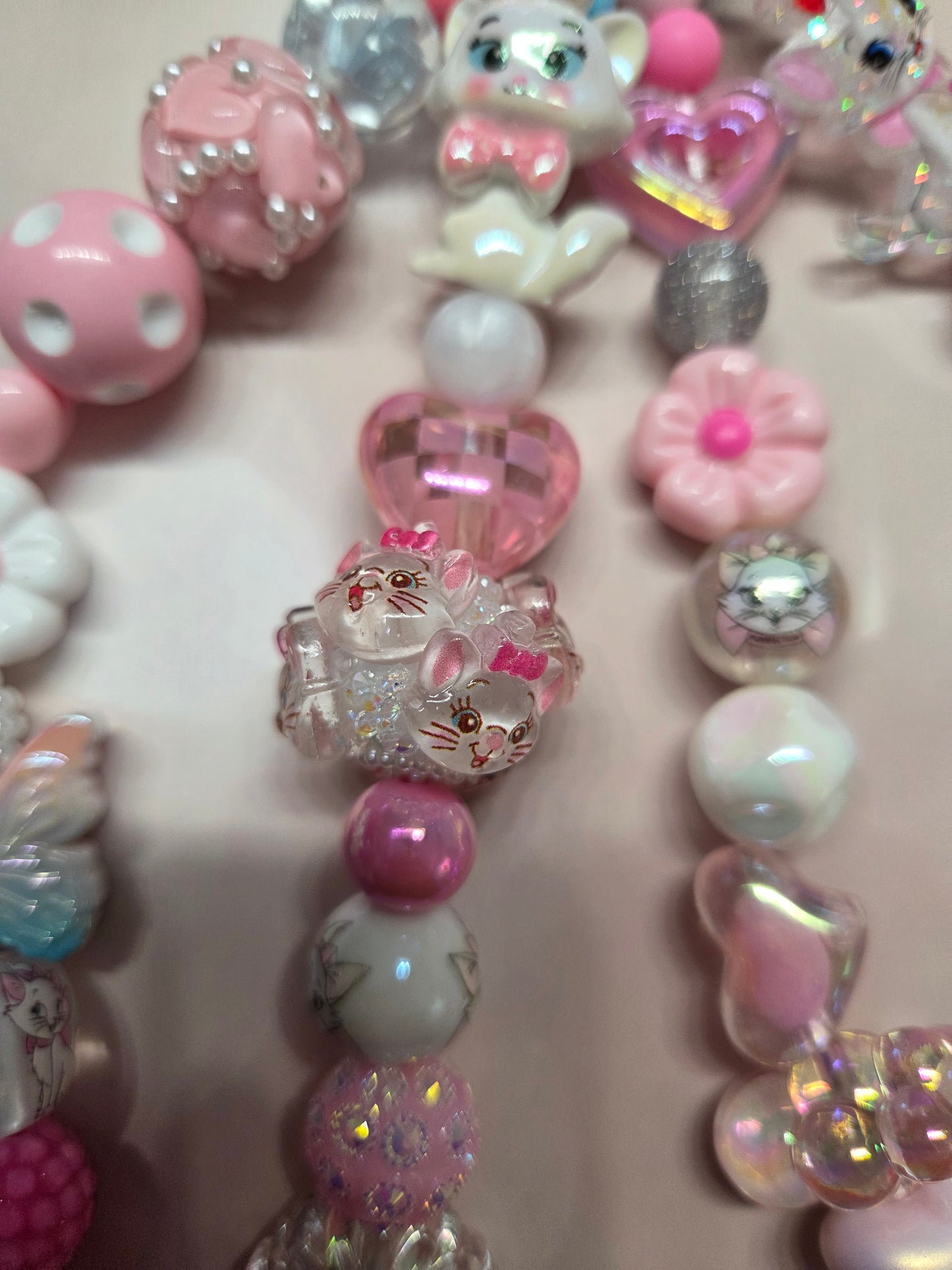 Aristocats- Marie the Cat - 4 Strand Keychain or Purse Charm