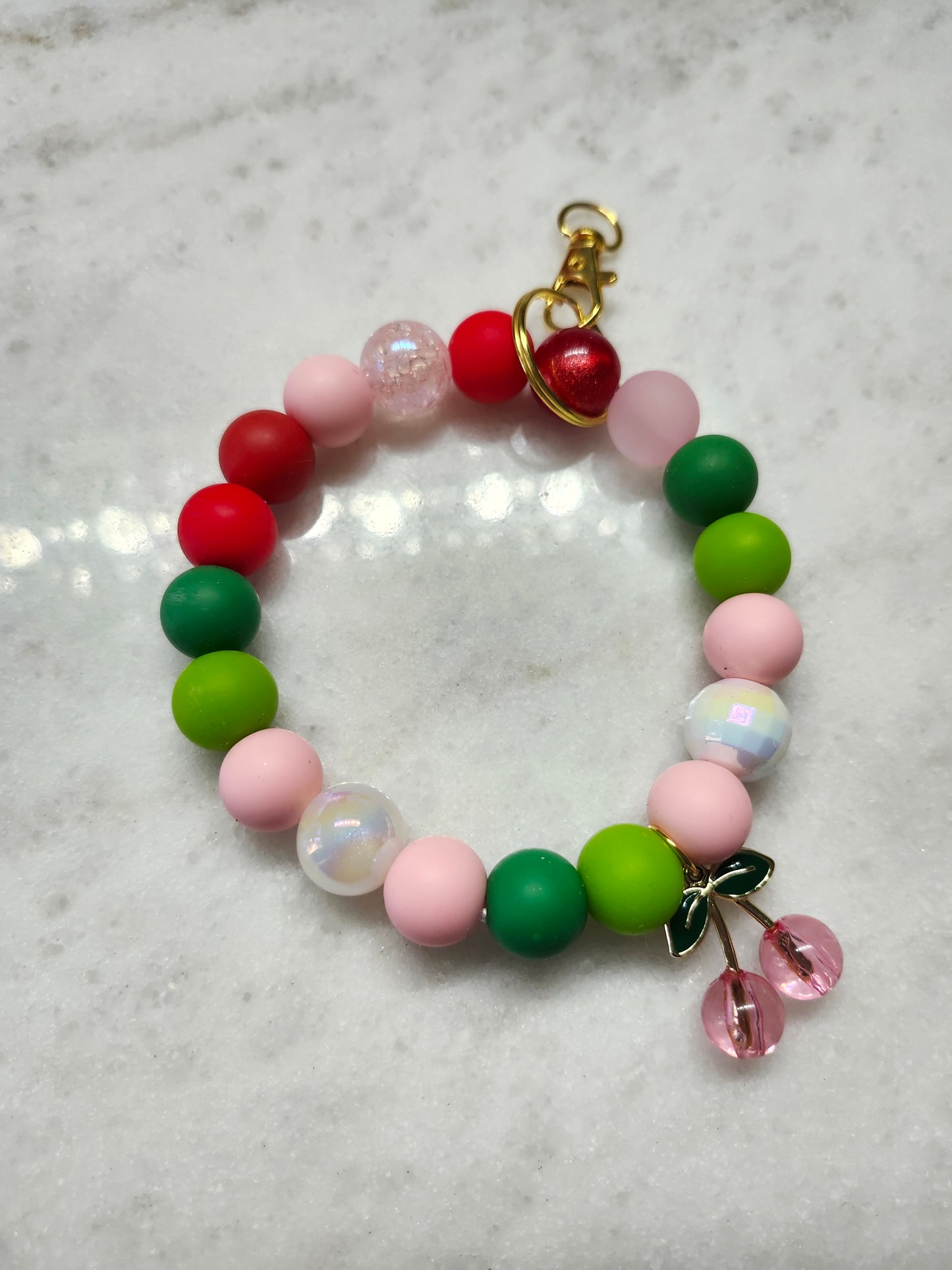 Cherry pop 🍒 Wristlet - Pink