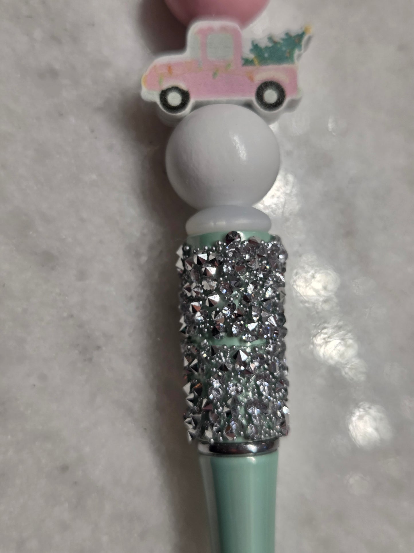 Christmas - Mint Green & Pink Edition- Christmas Truck, Candy Canes, and ❄️ Snowflake Ballpoint Pen