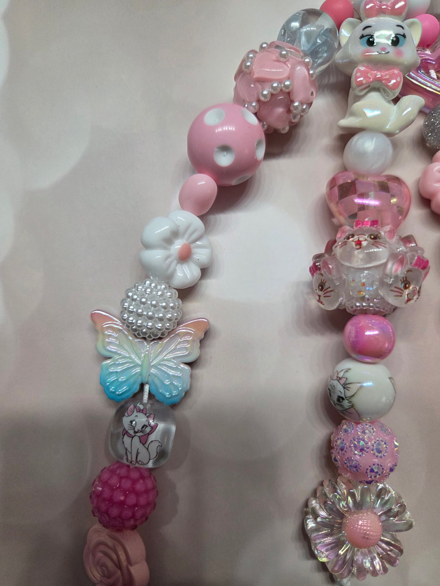 Aristocats- Marie the Cat - 4 Strand Keychain or Purse Charm