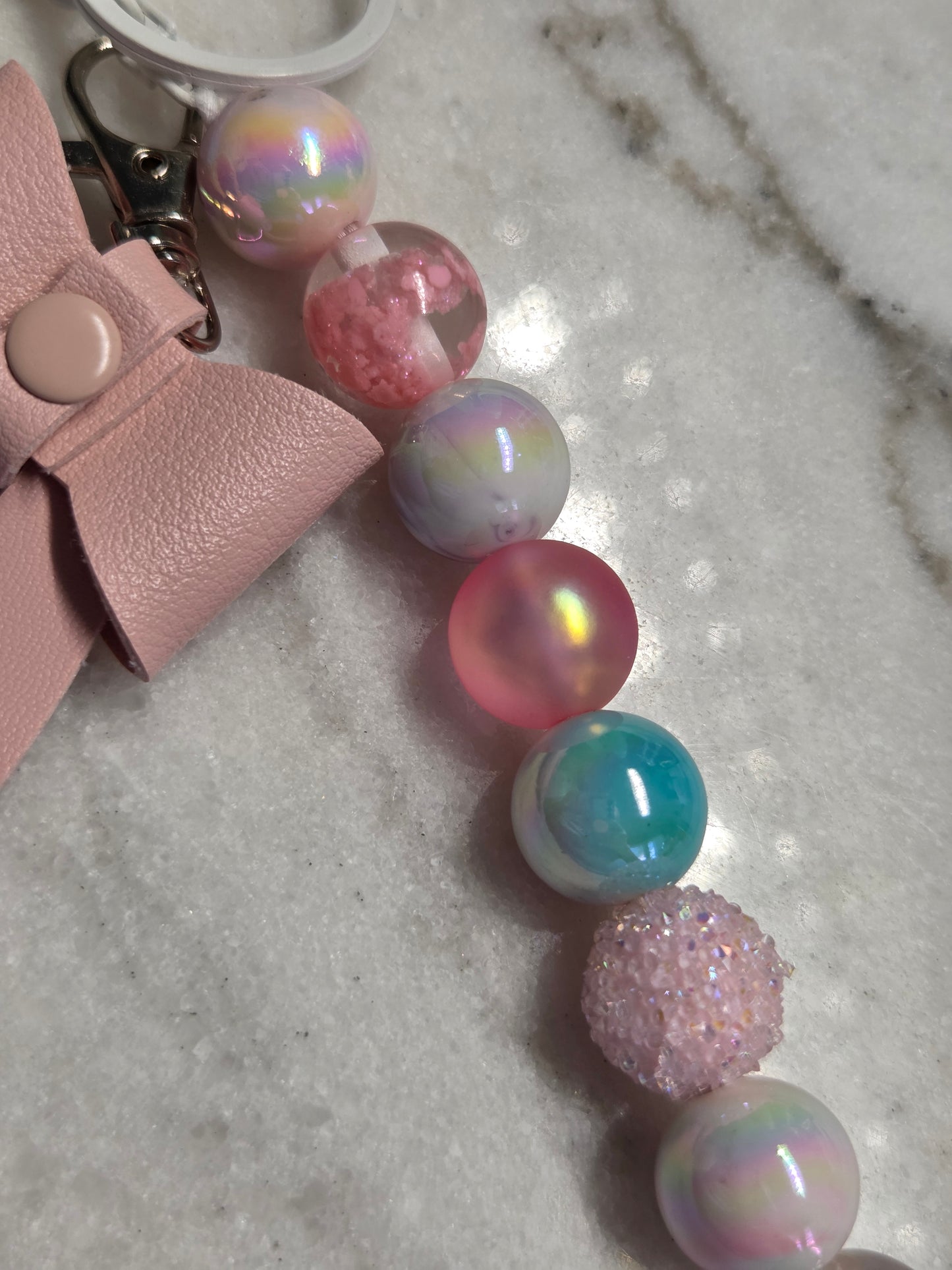 Bow Keychain - Large pink Bow