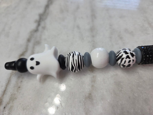 Halloween -  Black & White Ghost Ballpoint Pen