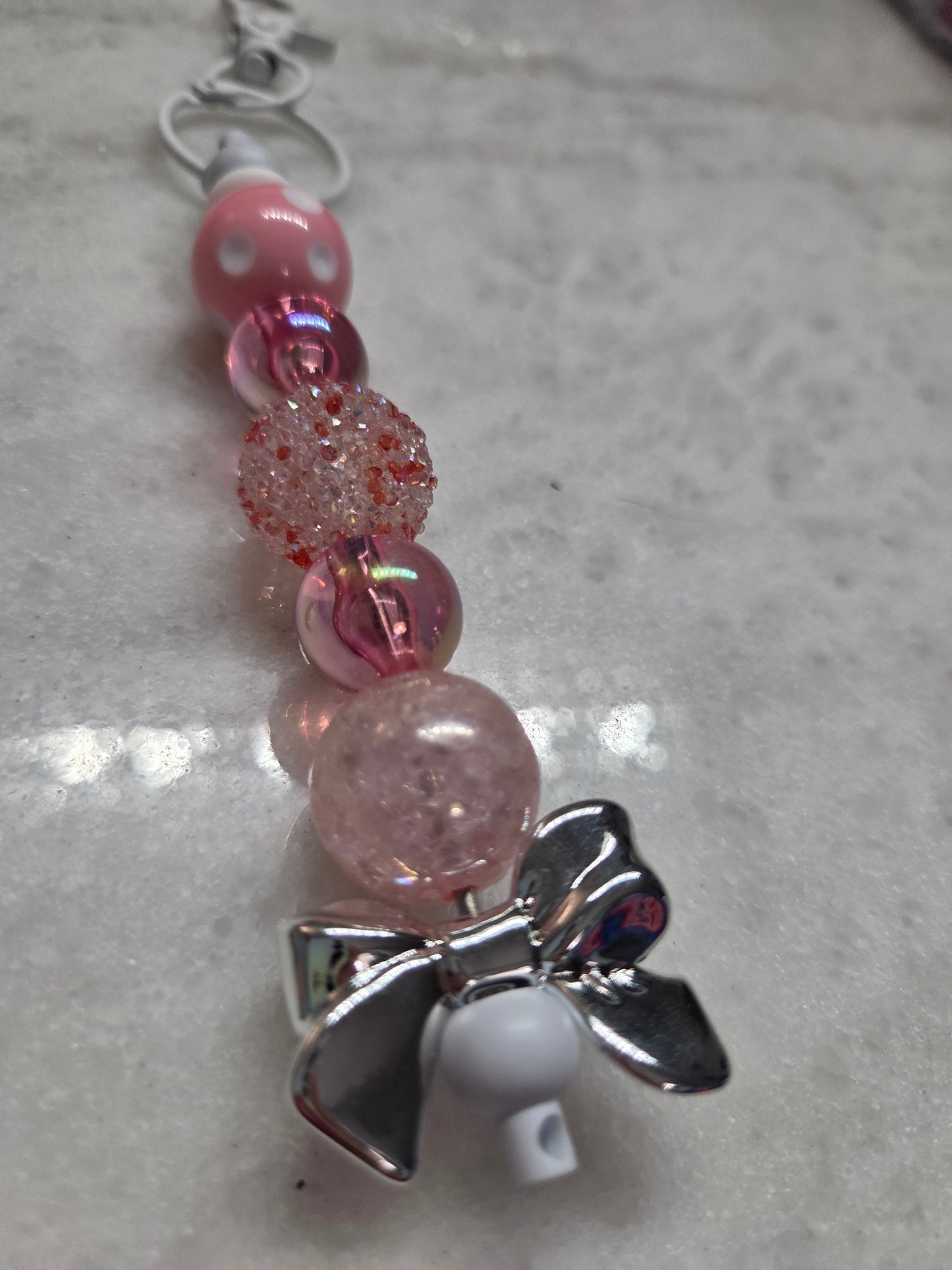 Christmas Keychain/Purse Charm - Pink Edition