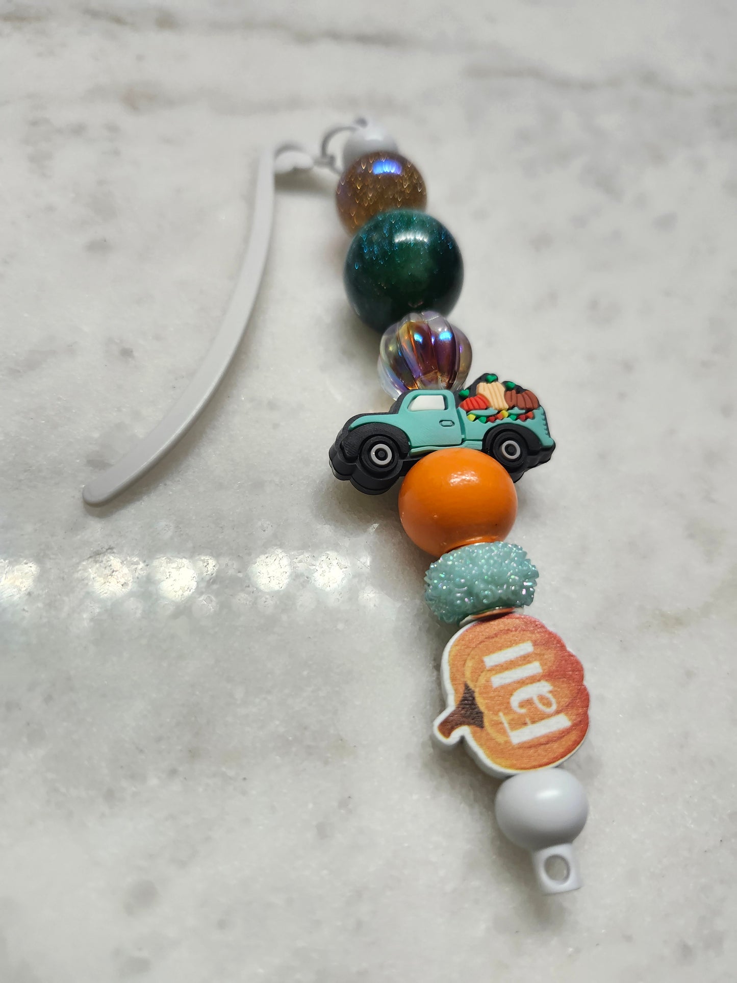 Autumn- Pumpkin Patch🎃🍁 - Bookmark feat. Fall Pumpkin and Teal Pumpkin Truck