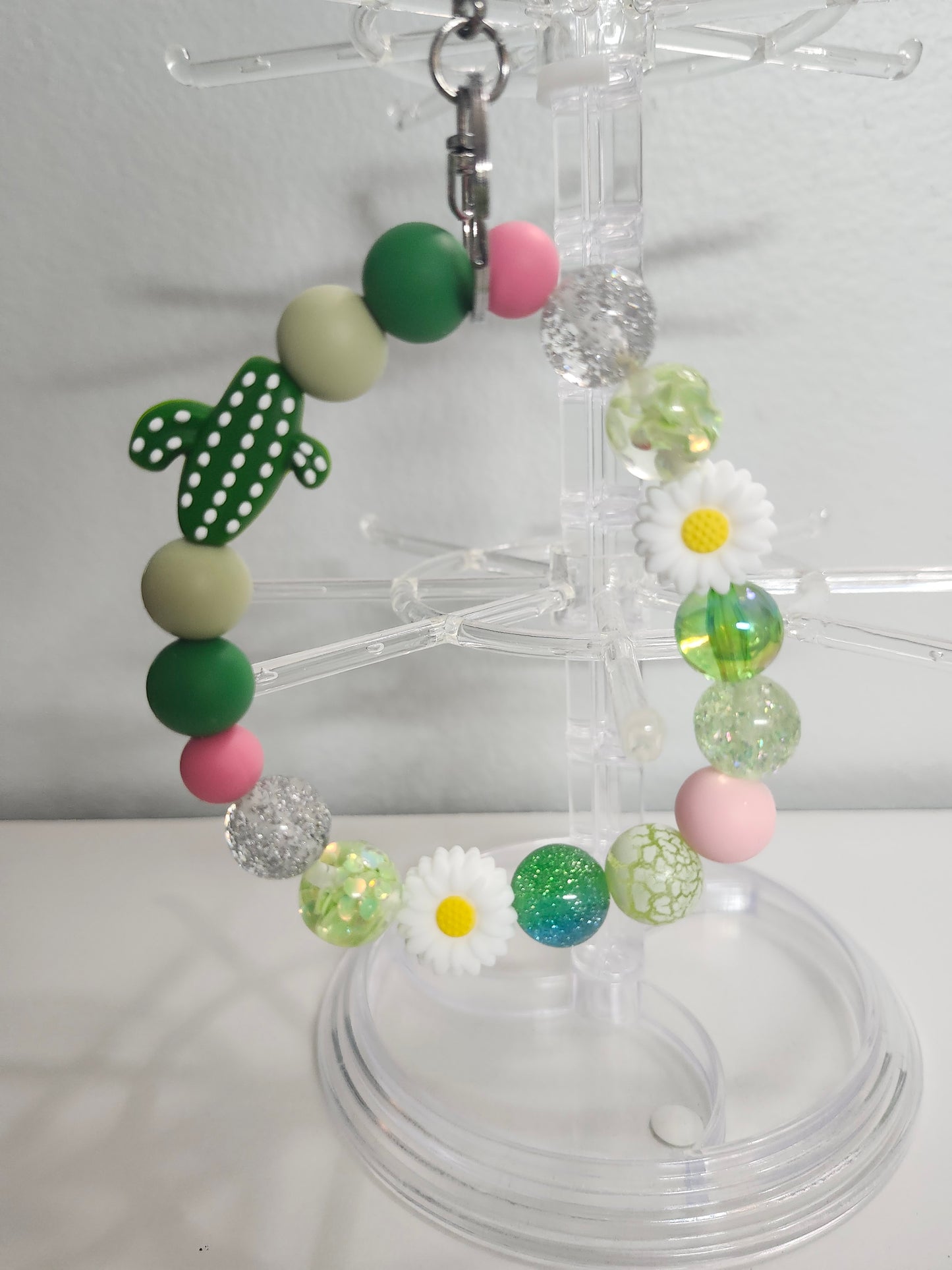 Prickly in Pink🌵🎀 - Wristlet - Daisy Edition