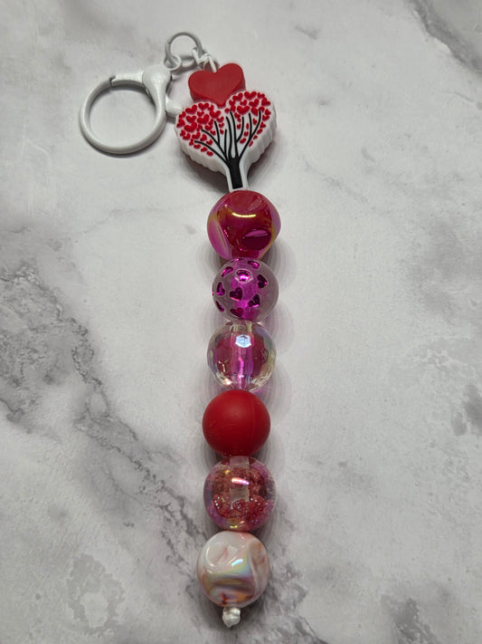 Valentine's Day - Valentine's Day Heart Tree keychain/Purse charm