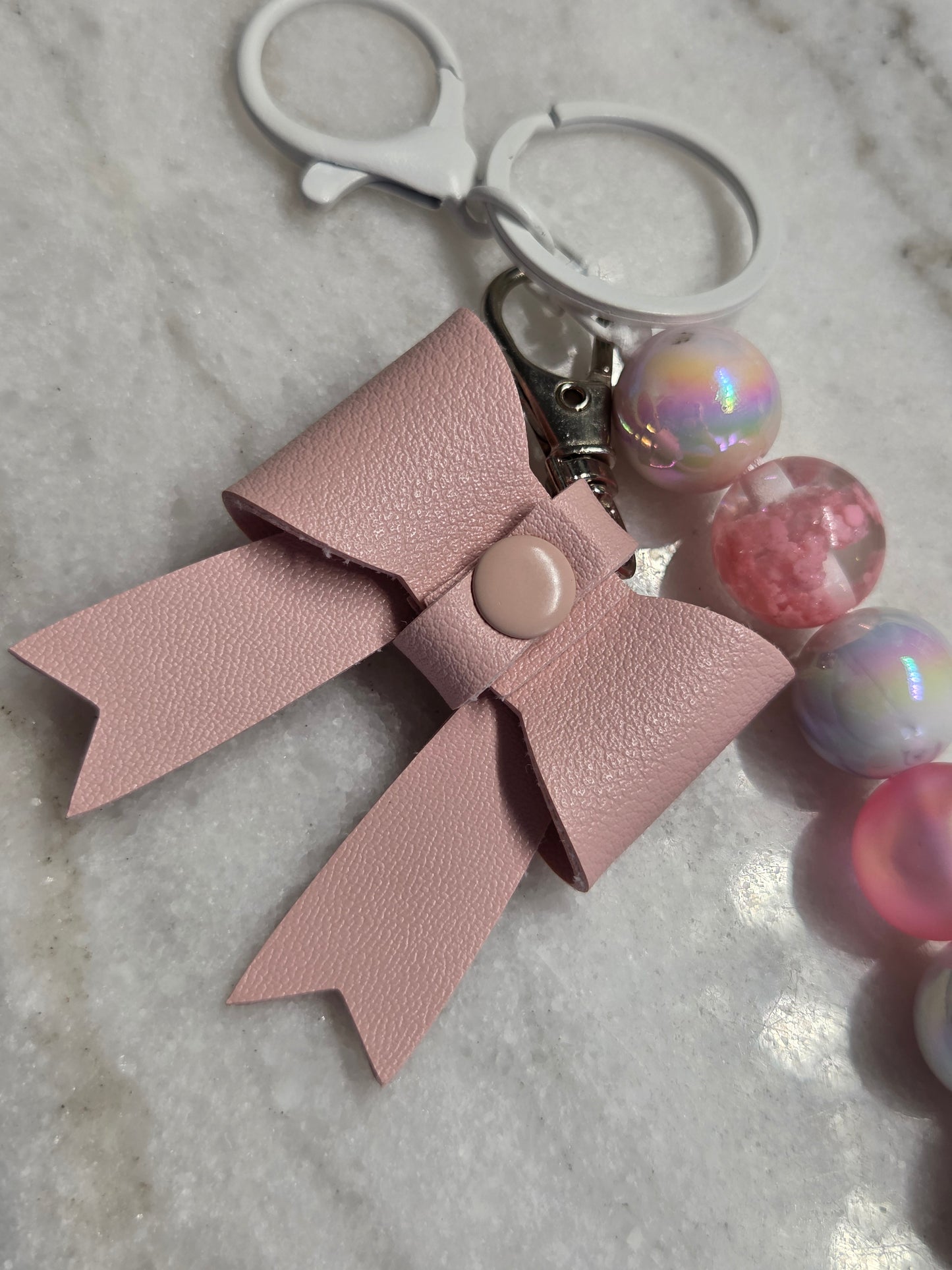 Bow Keychain - Large pink Bow