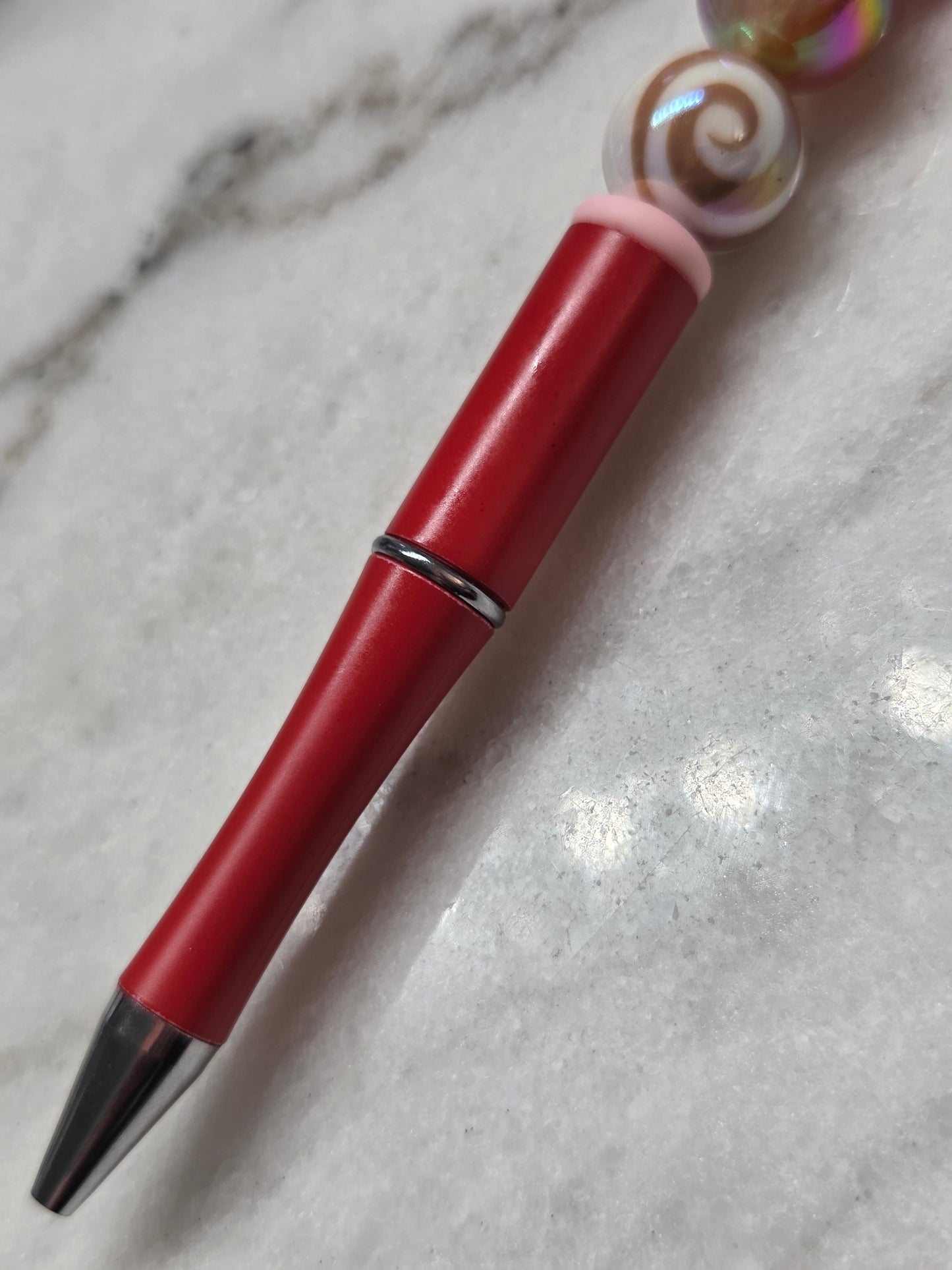 Autumn Hedgehog with Apple Charm - Ballpoint Pen