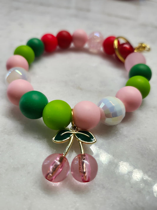 Cherry pop 🍒 Wristlet - Pink