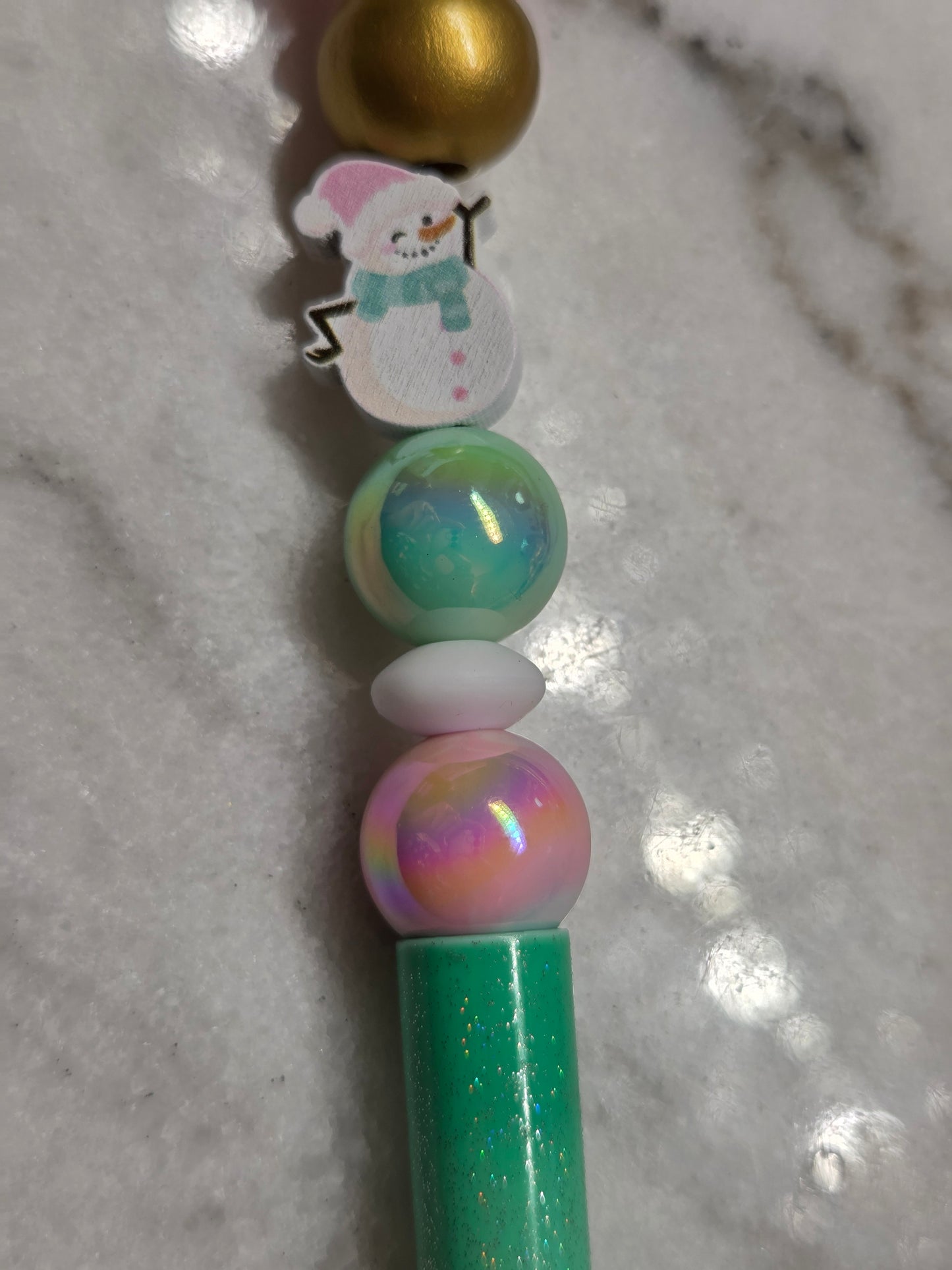 Christmas - Pink & Mint Edition - Snowman Ballpoint Pen