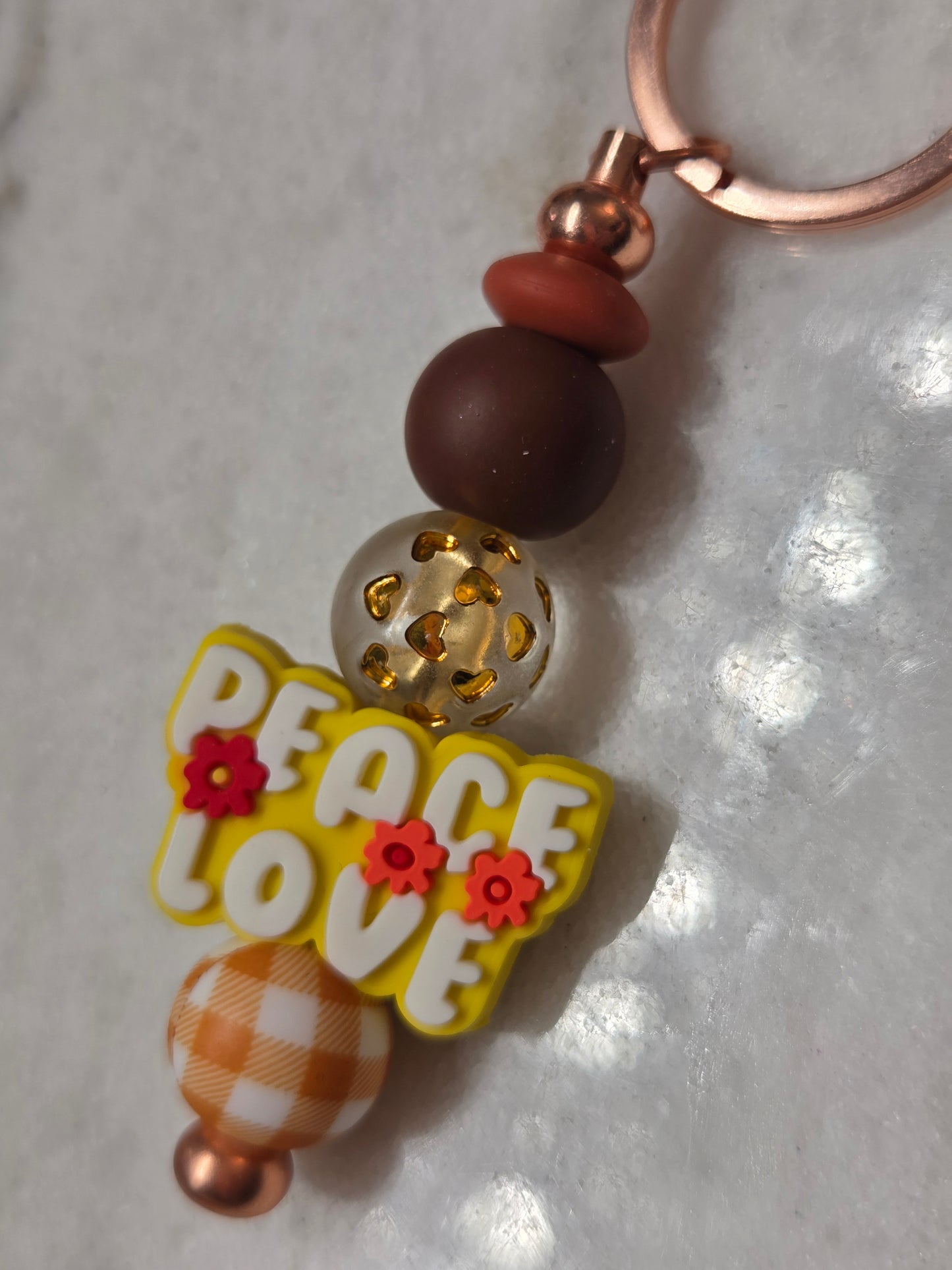 Keychain - Peace/Love
