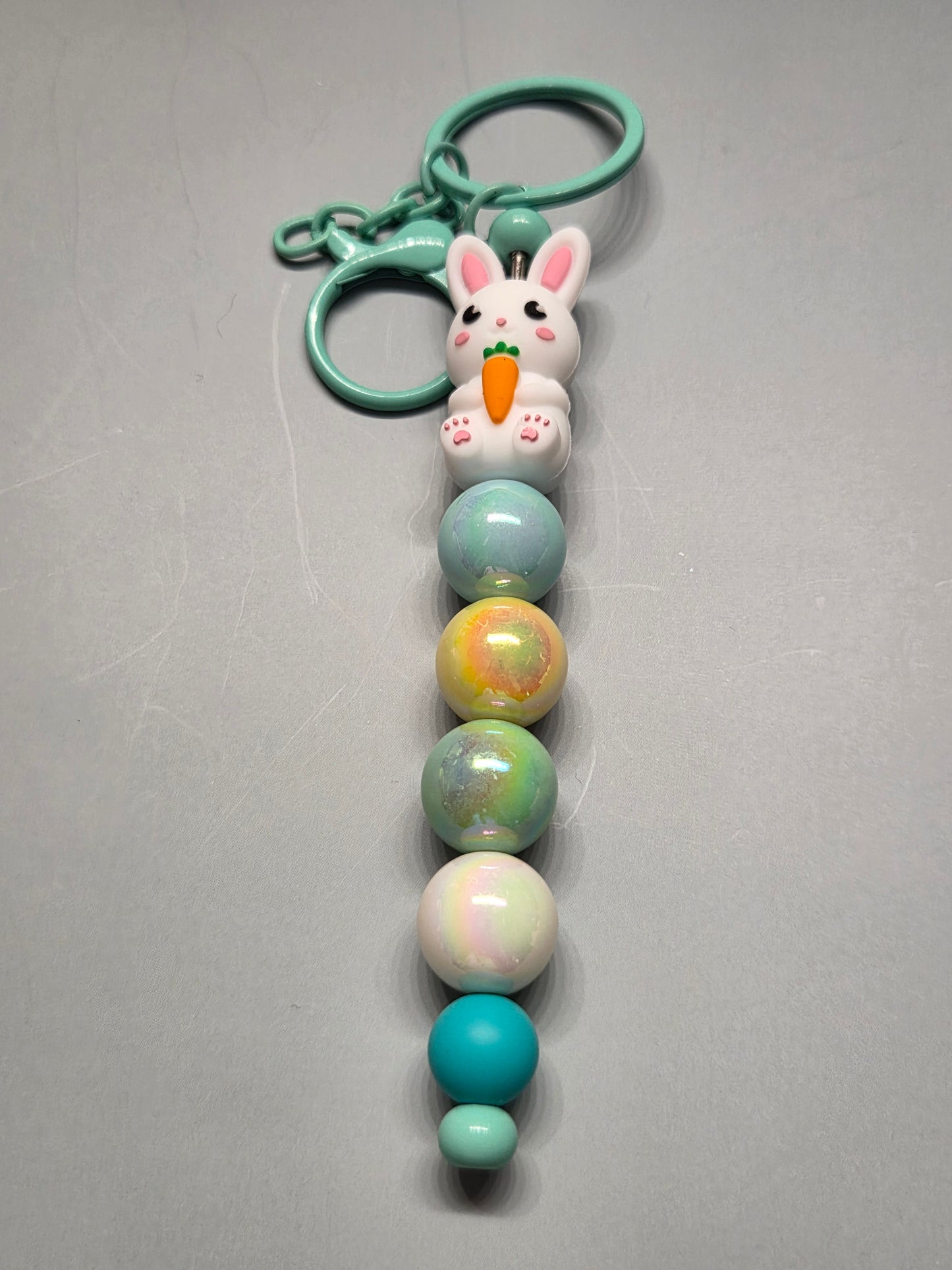 Easter - Easter Bunny and his Lovely Carrot 🥕 Keychain/Purse Charm