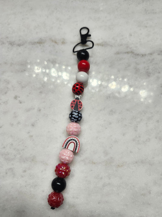 Keychain/Purse Charm - 100% Handmade - Ladybug in Love 🐞❤️