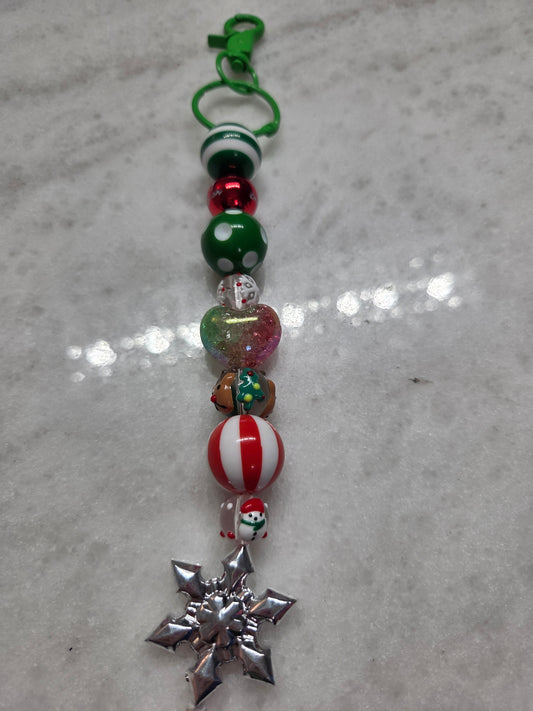 Christmas 🎄 Keychain/Purse Charm - Silver Snowflake ❄️