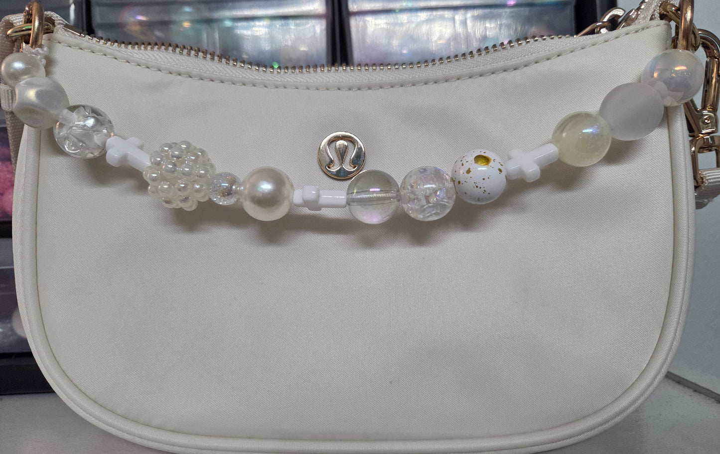 Cross Purse Charm- Crosses available in White, Gold, or Silver, just need purse measurements!