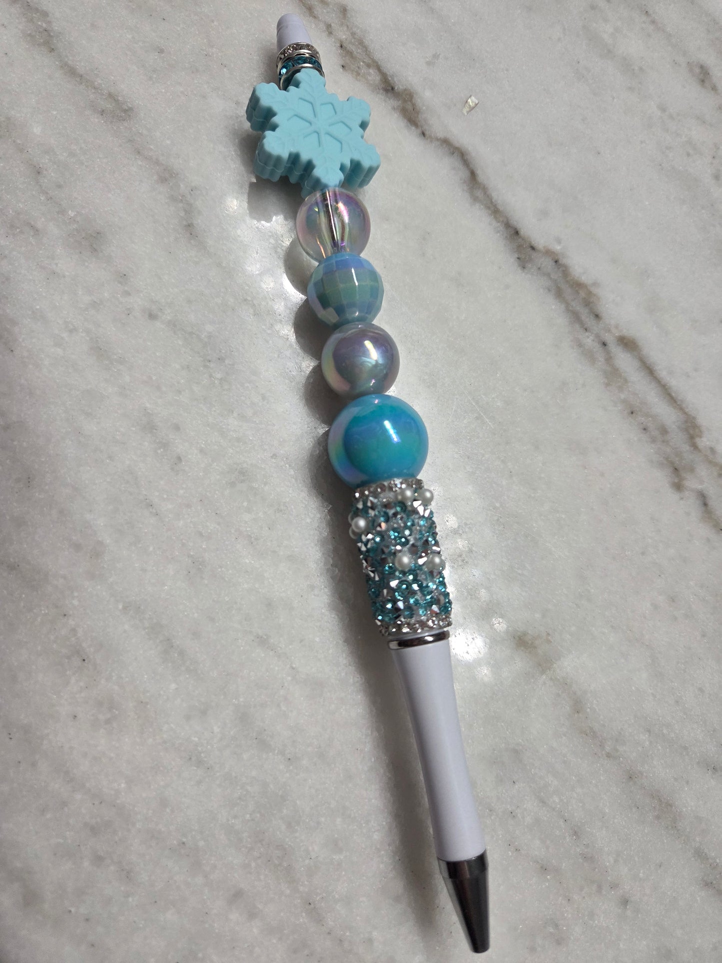 Christmas - Aqua Snowflake ❄️ - Ballpoint Pen