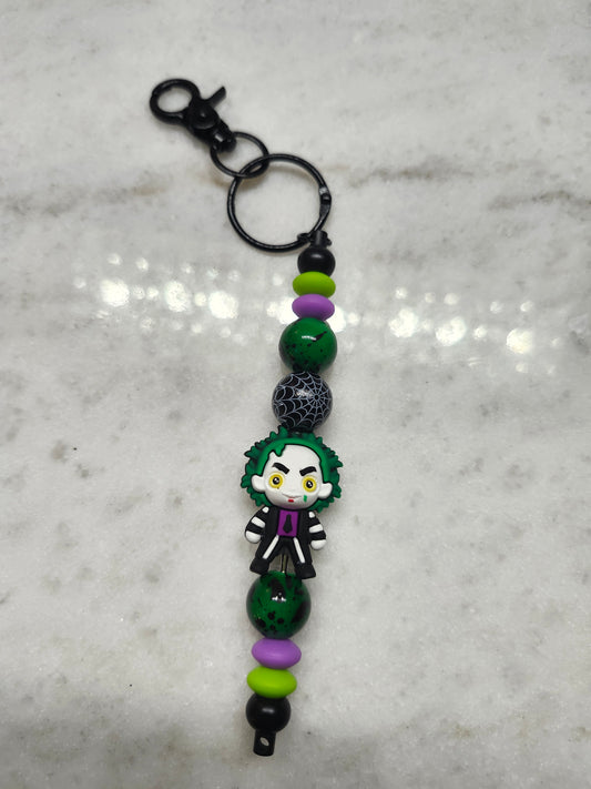 Halloween - Beetlejuice, Beetlejuice! 🪲🤡 - Keychain
