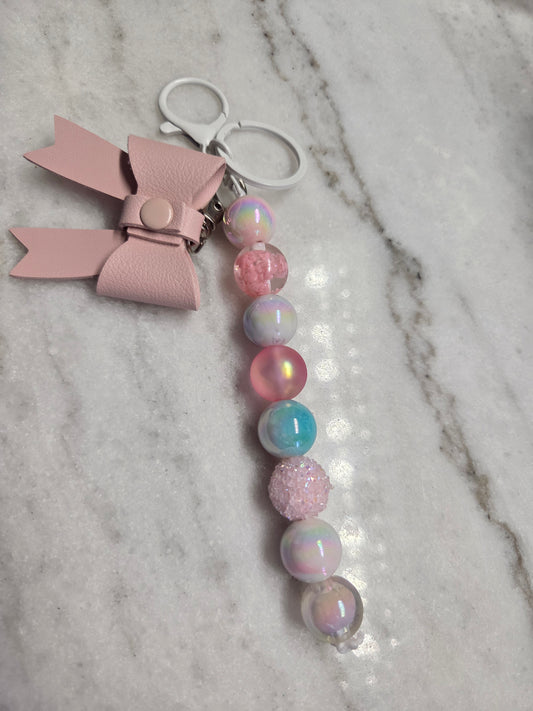 Bow Keychain - Large pink Bow