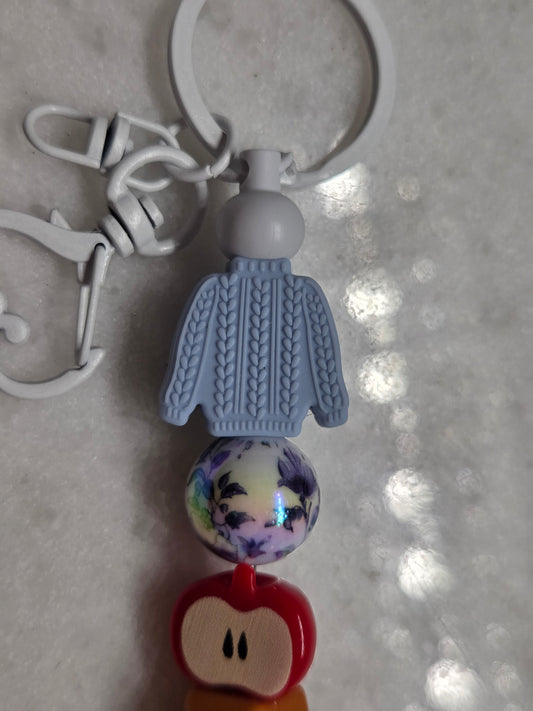 Autumn Loving Gnome feat. Warm Sweater Focal- Key Chain