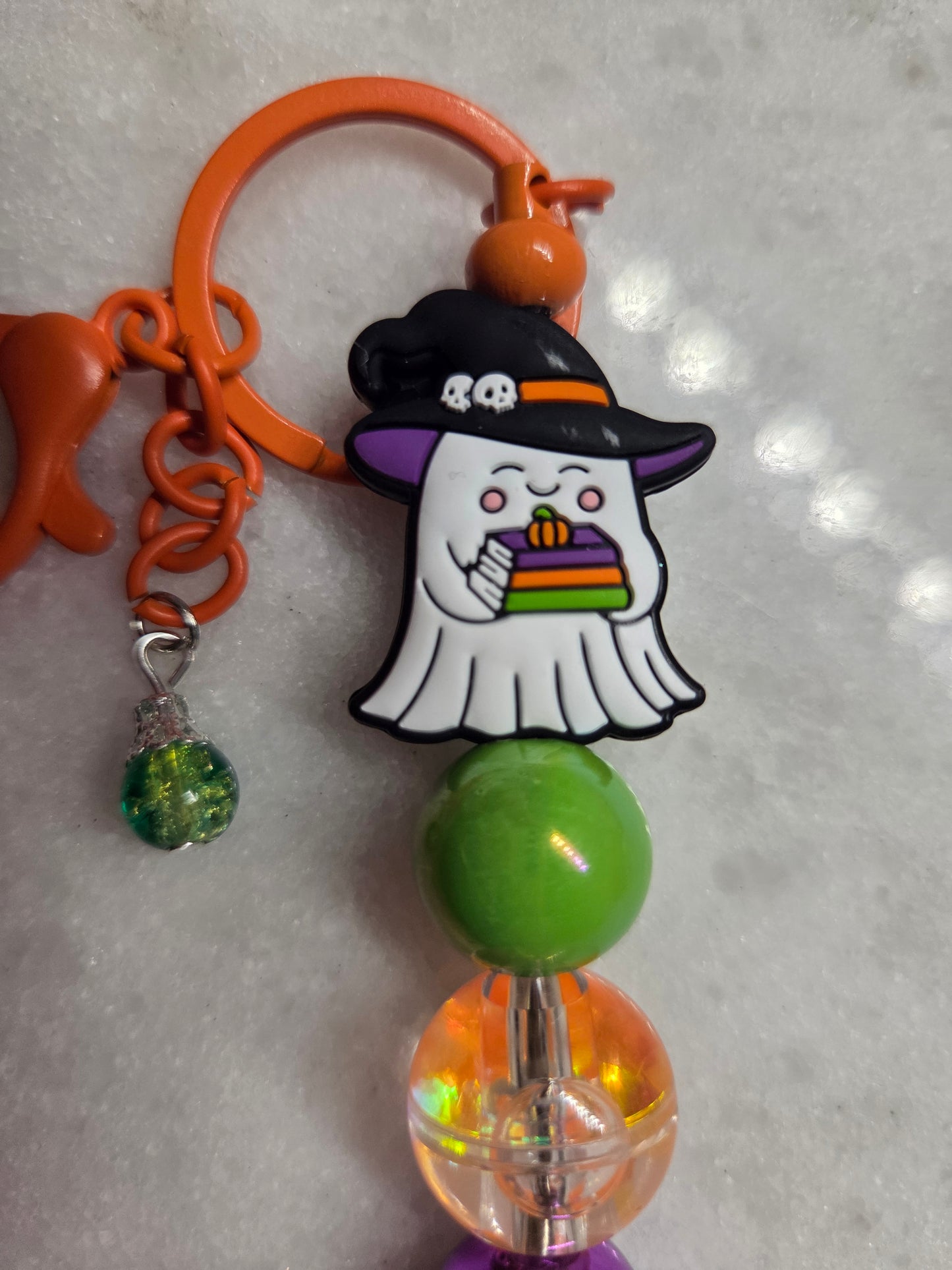 Halloween - Just a Ghost & His Books - Key Chain