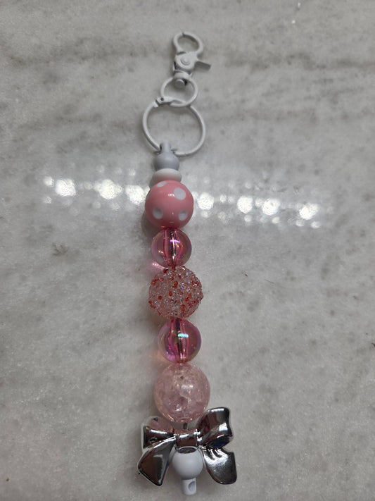 Christmas Keychain/Purse Charm - Pink Edition
