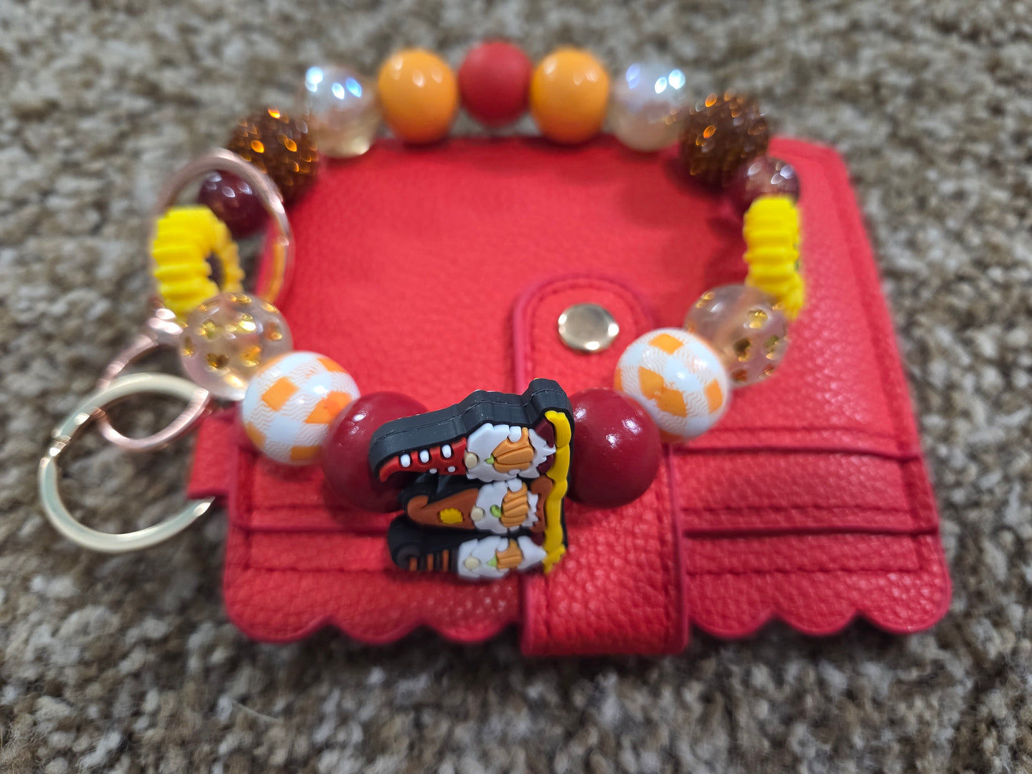 Wristlet/Long Keychain with Wallet