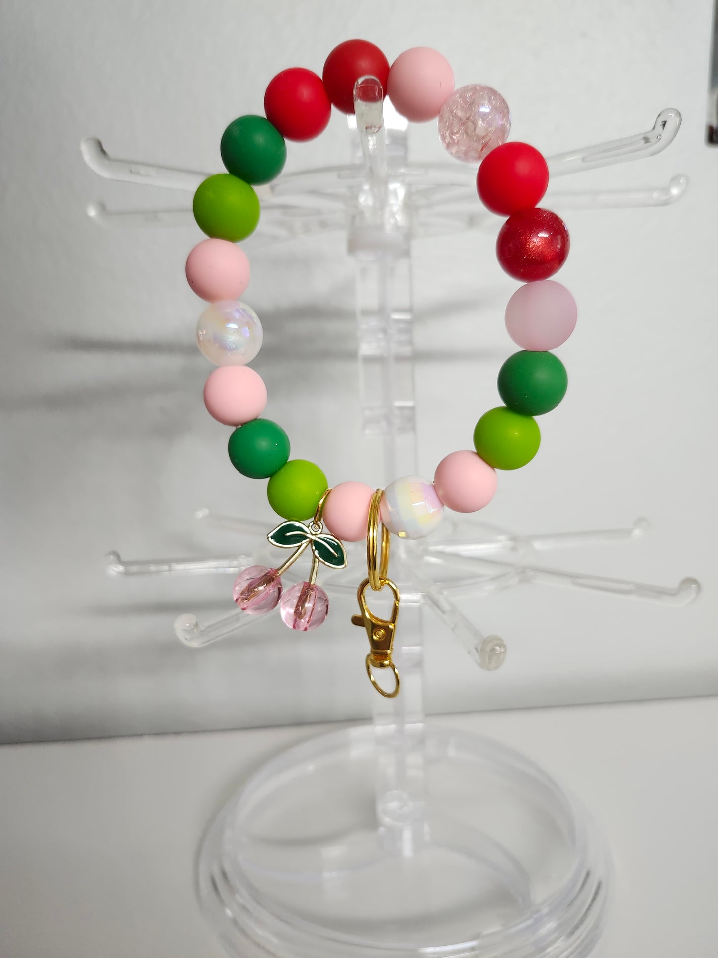 Cherry pop 🍒 Wristlet - Pink